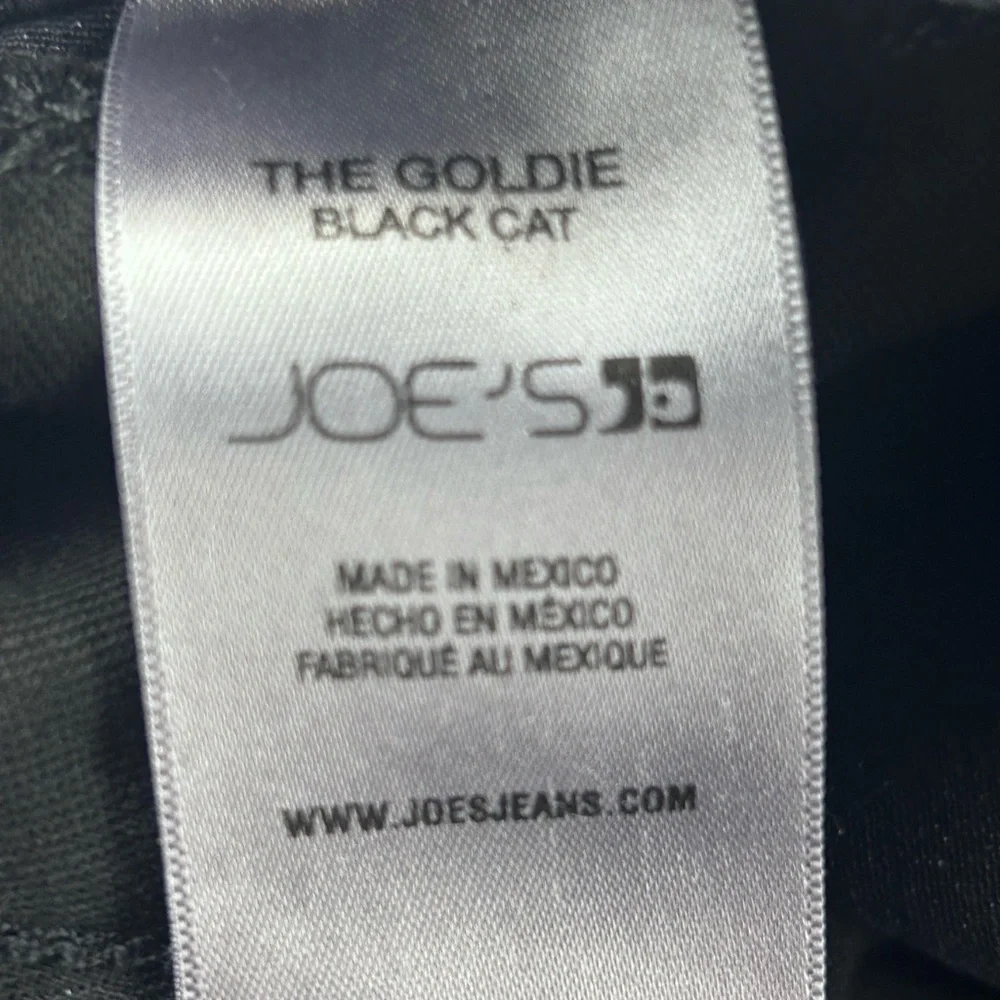 Joes The Goldie Black Cat High Rise Wide Leg Pant Jeans Size 29